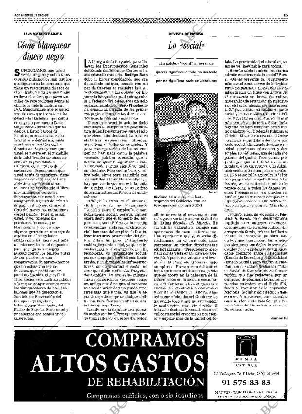 ABC MADRID 29-09-1999 página 15