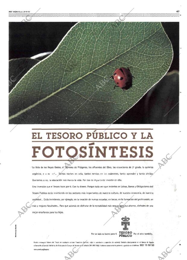 ABC MADRID 29-09-1999 página 47