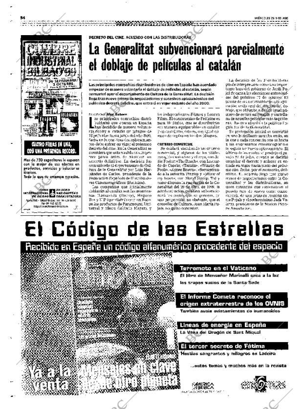 ABC MADRID 29-09-1999 página 54