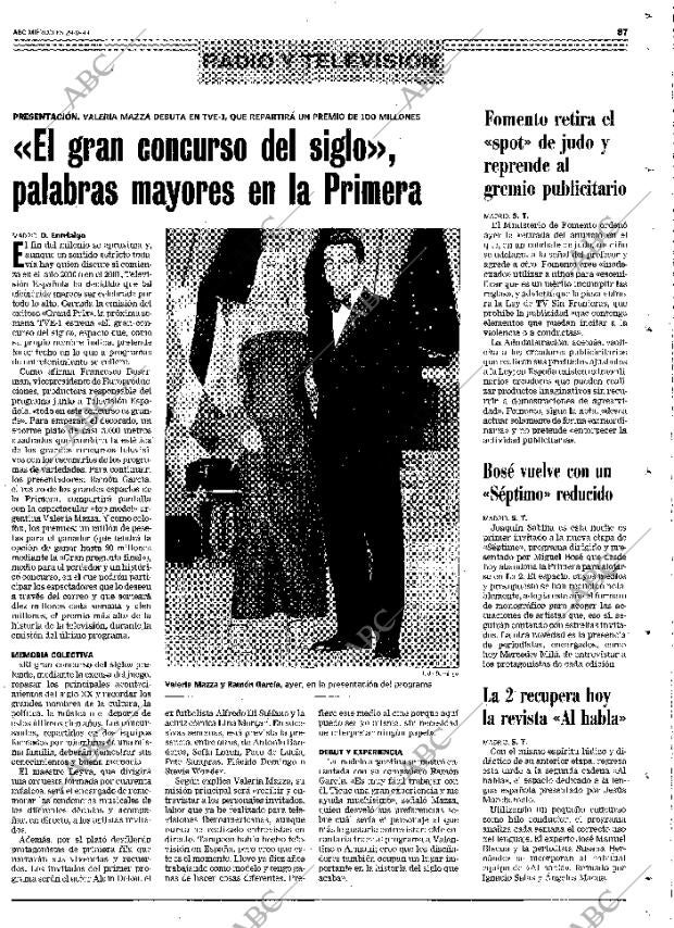 ABC MADRID 29-09-1999 página 87