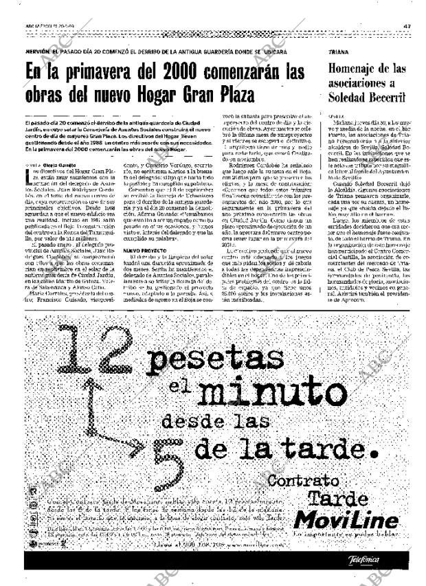 ABC SEVILLA 29-09-1999 página 47