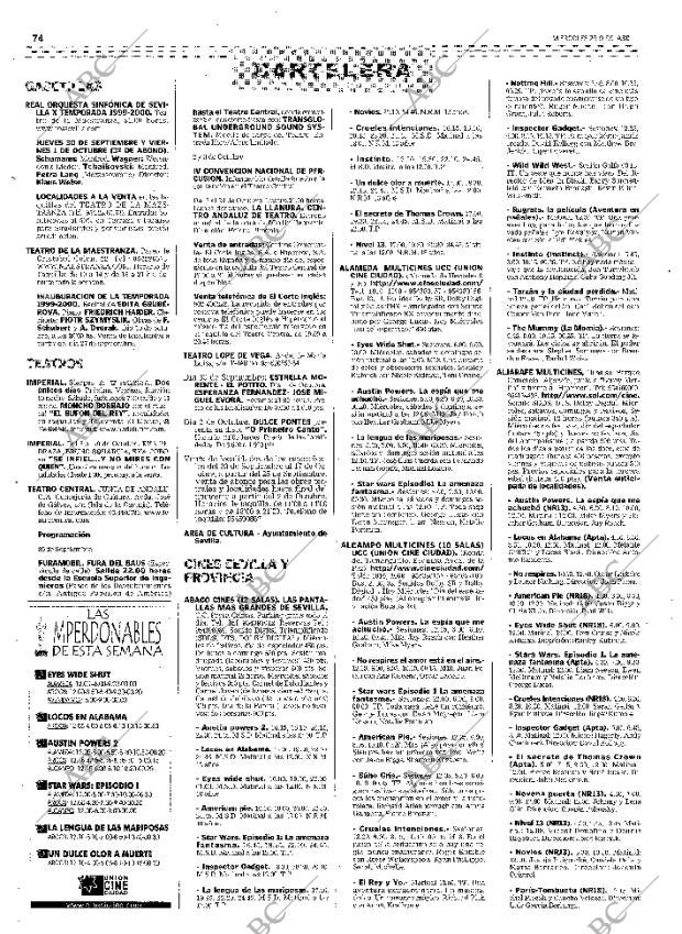 ABC SEVILLA 29-09-1999 página 74