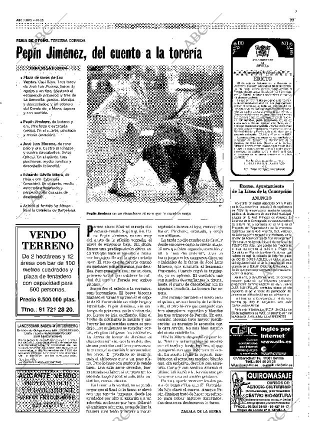 ABC SEVILLA 04-10-1999 página 77