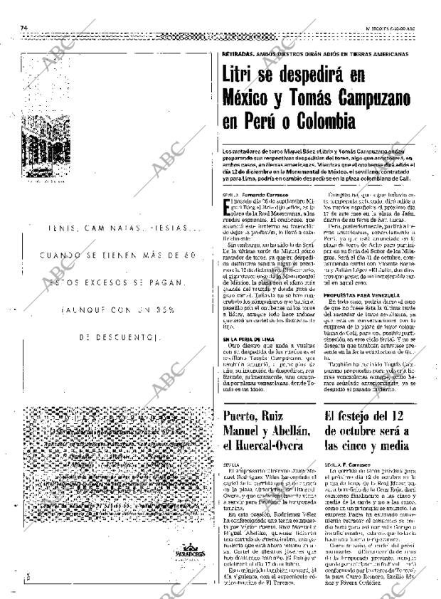 ABC SEVILLA 06-10-1999 página 74