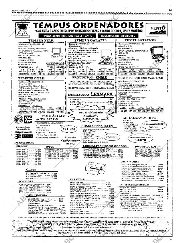 ABC MADRID 11-10-1999 página 65