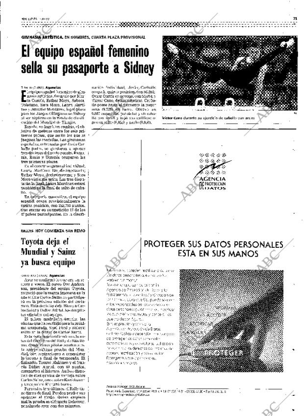 ABC MADRID 11-10-1999 página 71