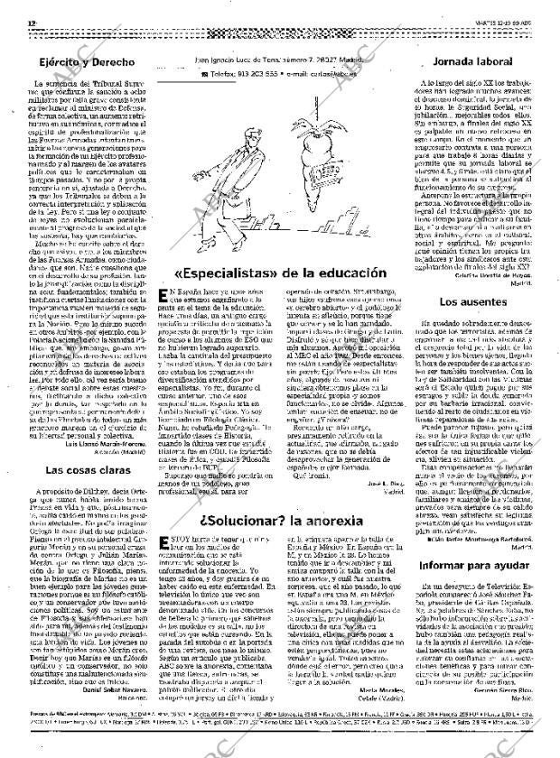 ABC MADRID 12-10-1999 página 12