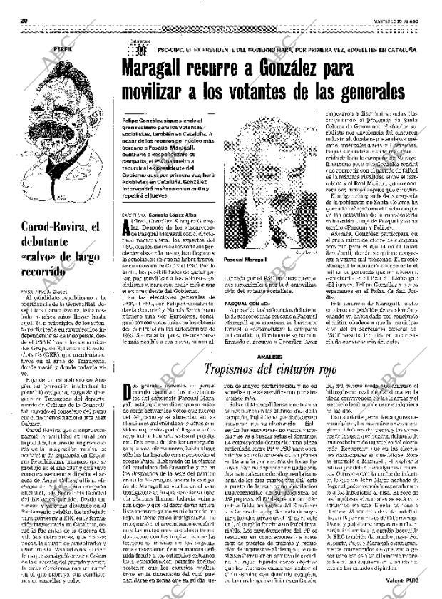 ABC MADRID 12-10-1999 página 20