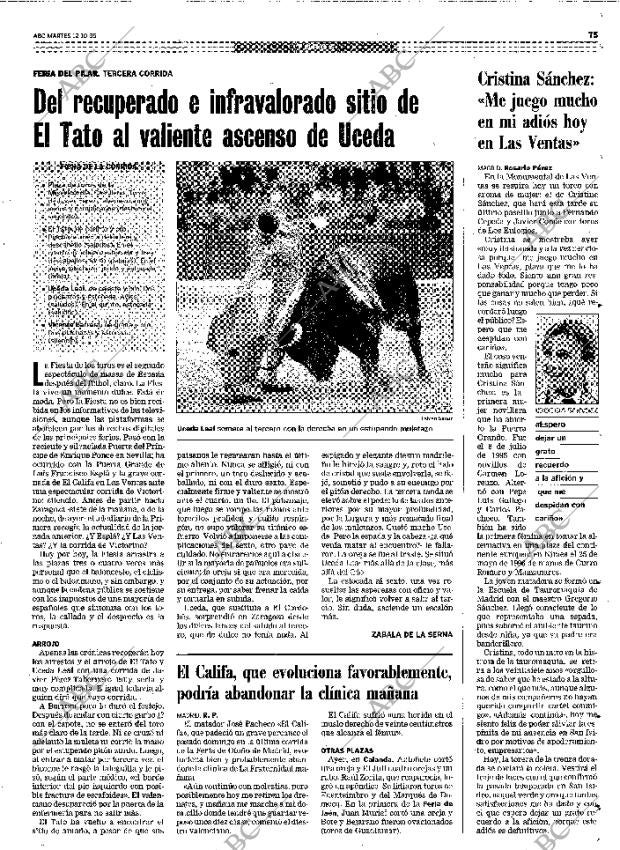 ABC MADRID 12-10-1999 página 75