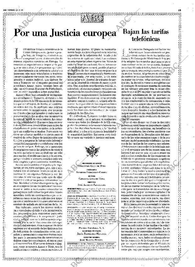 ABC MADRID 15-10-1999 página 13