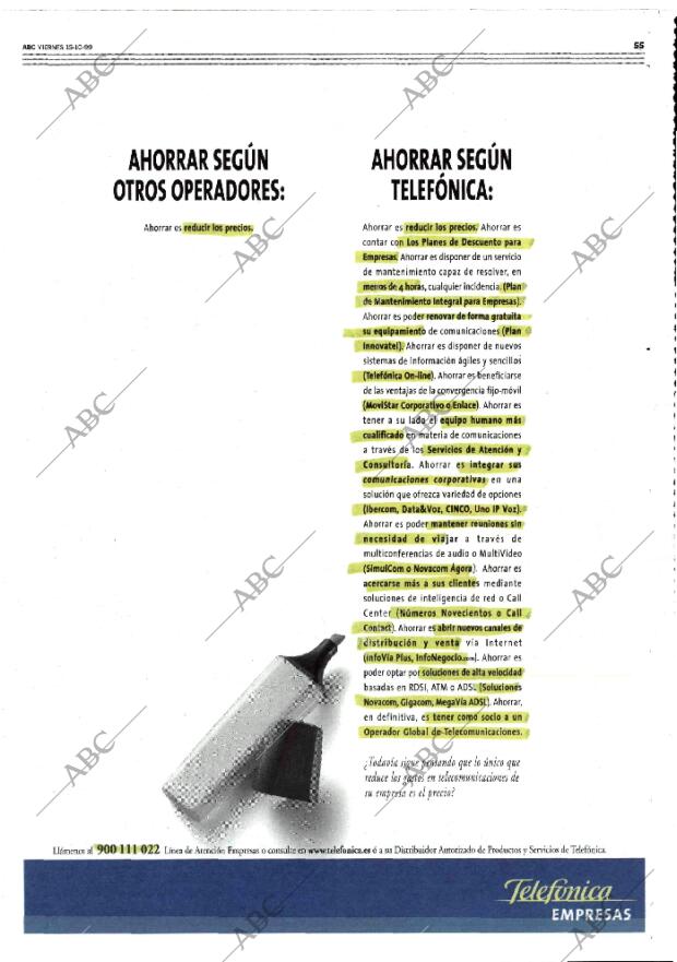 ABC MADRID 15-10-1999 página 55