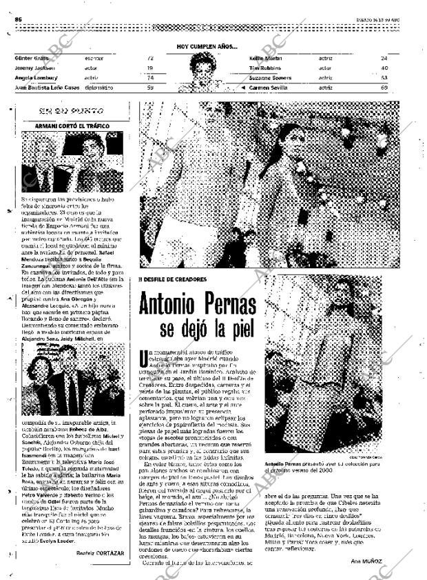 ABC MADRID 16-10-1999 página 86