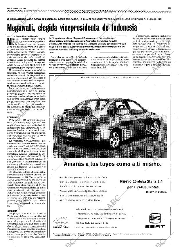 ABC MADRID 22-10-1999 página 33