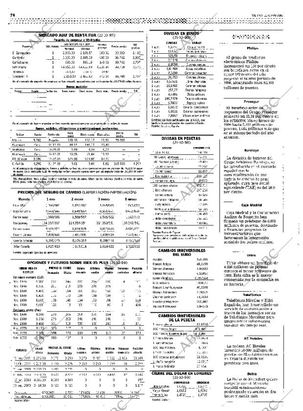ABC MADRID 22-10-1999 página 74