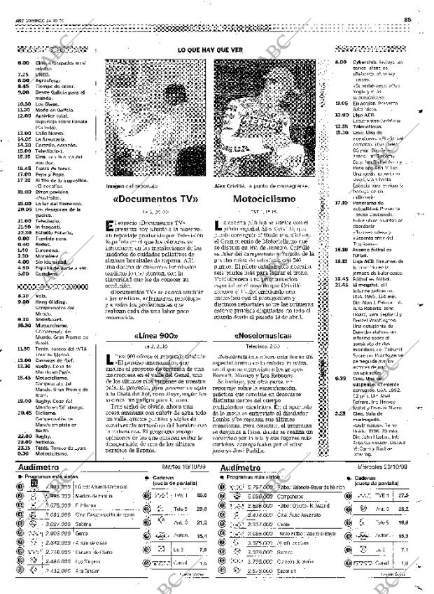 ABC MADRID 24-10-1999 página 85