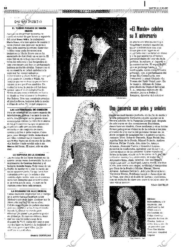 ABC MADRID 26-10-1999 página 92