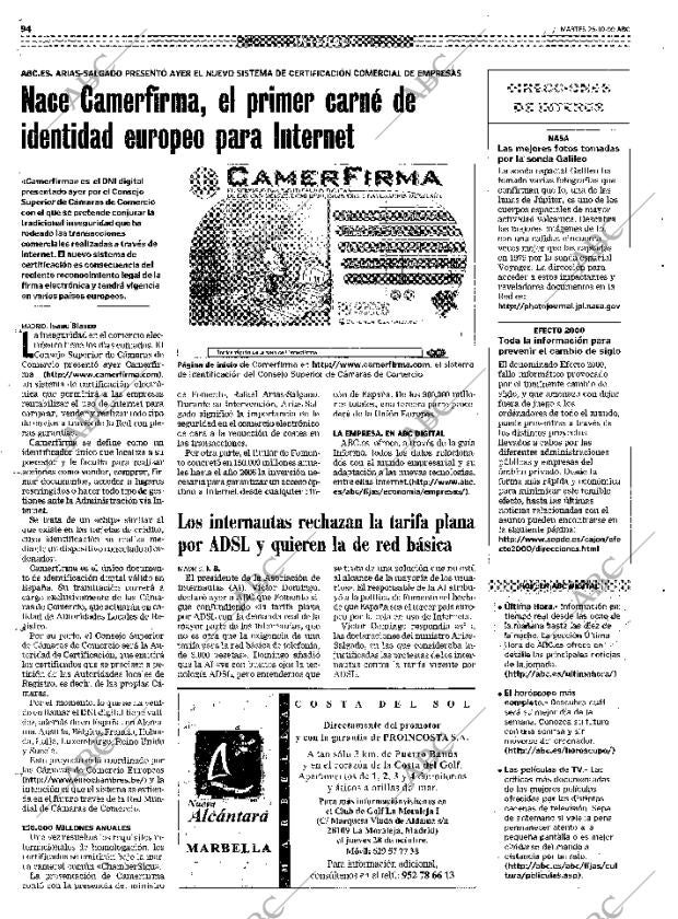 ABC MADRID 26-10-1999 página 94