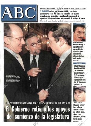 ABC MADRID 27-10-1999 página 1