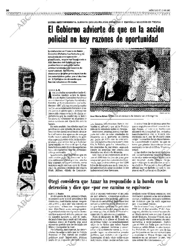 ABC MADRID 27-10-1999 página 20