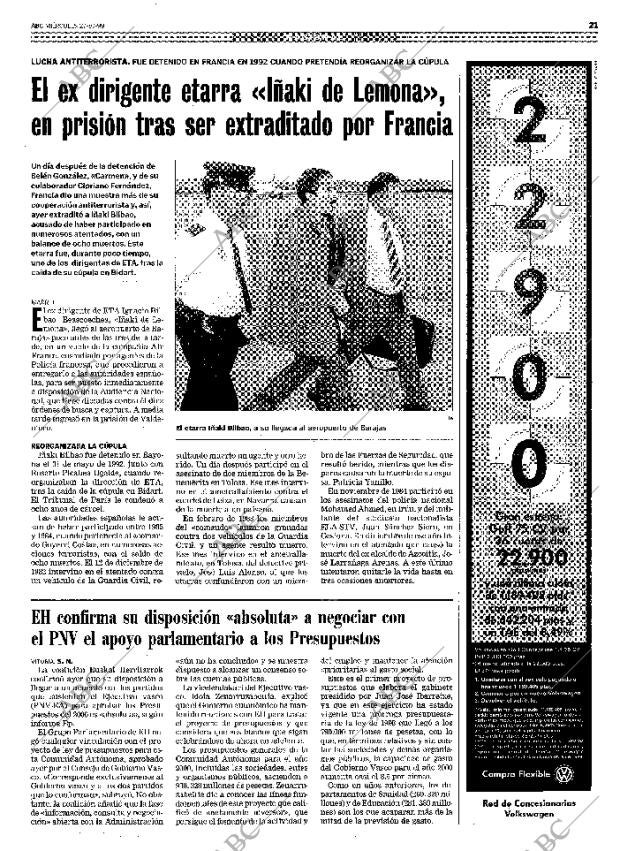 ABC MADRID 27-10-1999 página 21