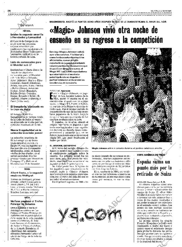 ABC MADRID 27-10-1999 página 74