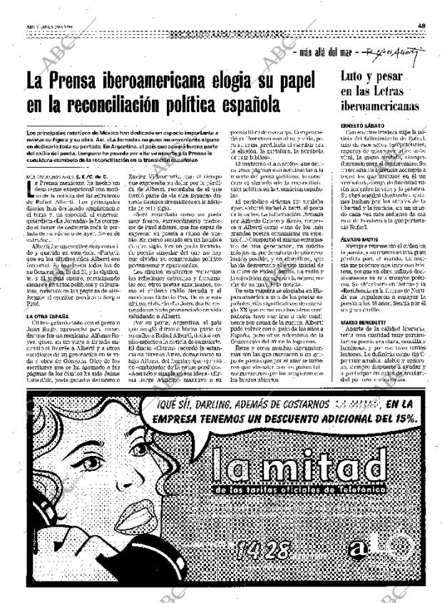 ABC SEVILLA 29-10-1999 página 49