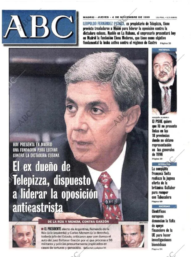 ABC MADRID 04-11-1999 página 1