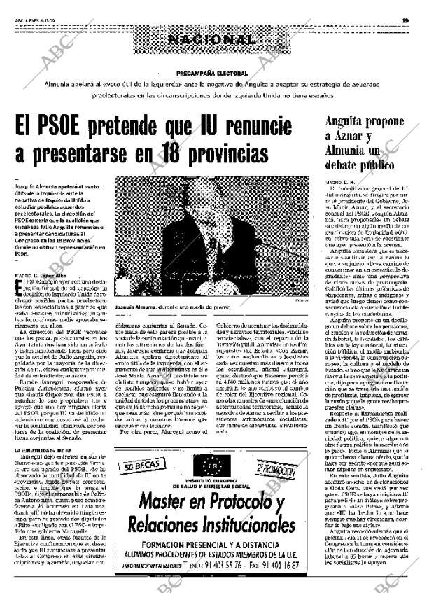 ABC MADRID 04-11-1999 página 19