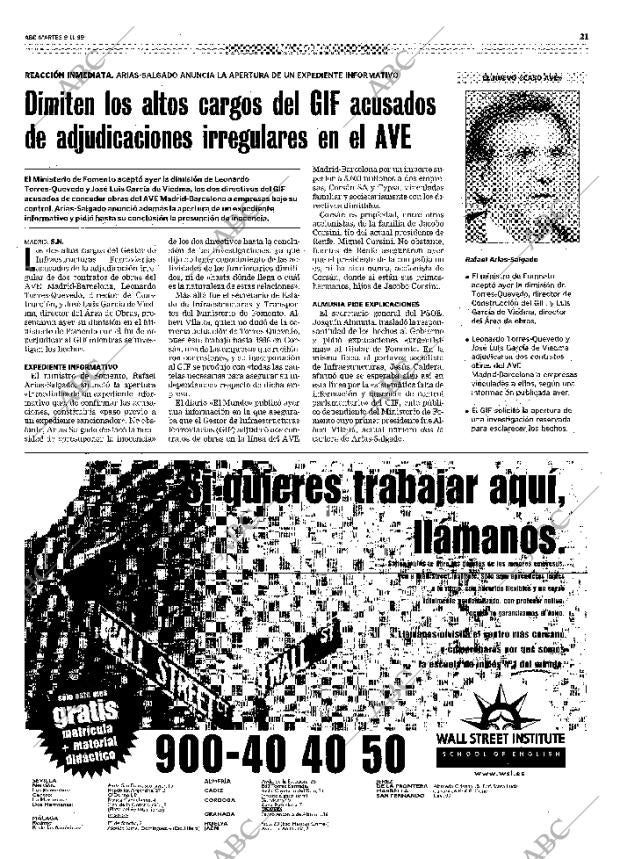 ABC SEVILLA 09-11-1999 página 21