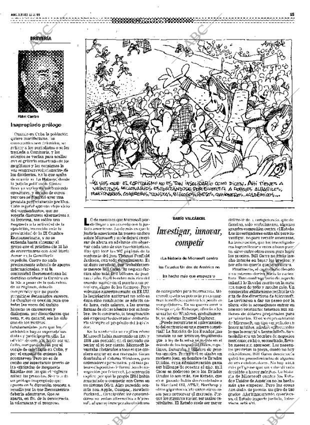 ABC MADRID 11-11-1999 página 15