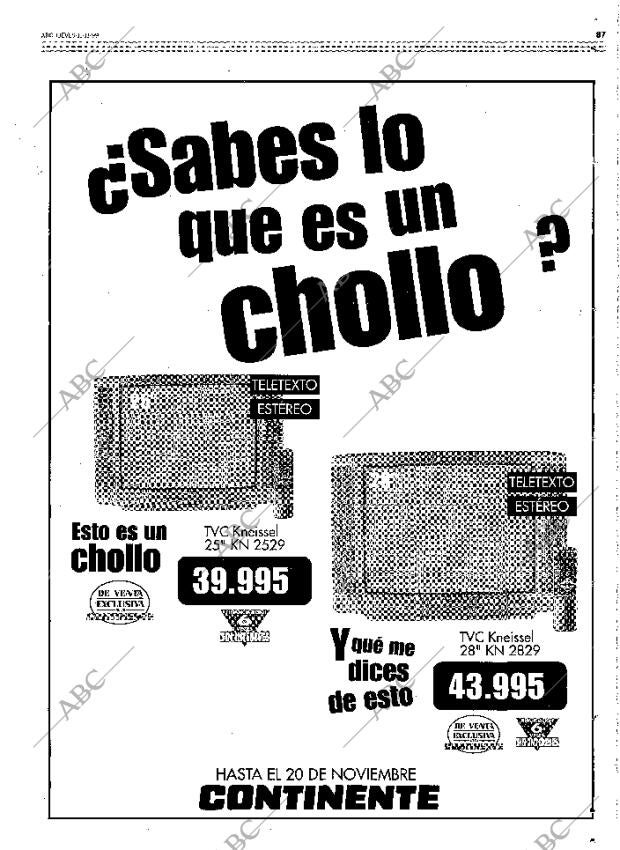 ABC MADRID 11-11-1999 página 87