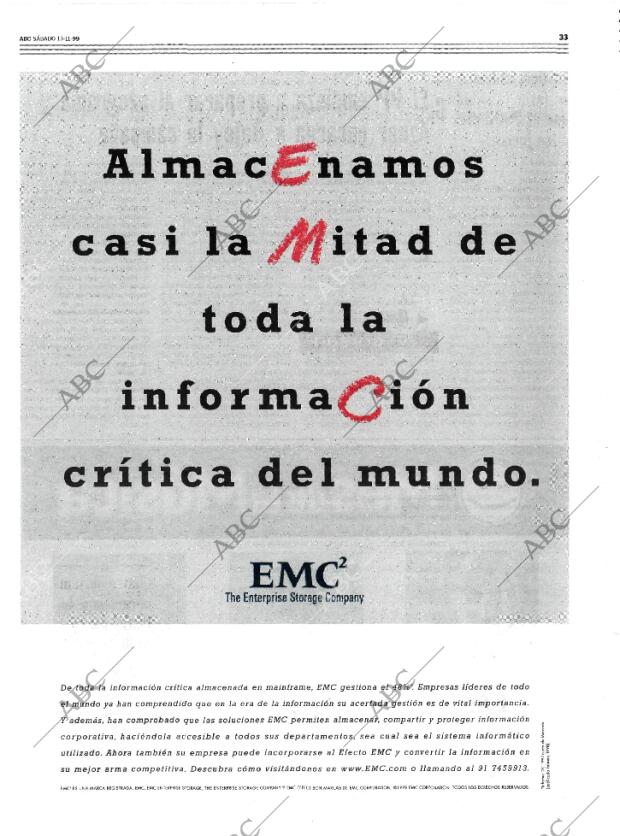 ABC MADRID 13-11-1999 página 33