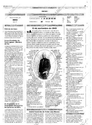 ABC MADRID 13-11-1999 página 77