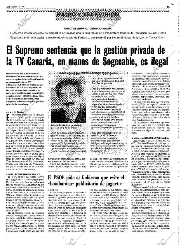 ABC MADRID 13-11-1999 página 91