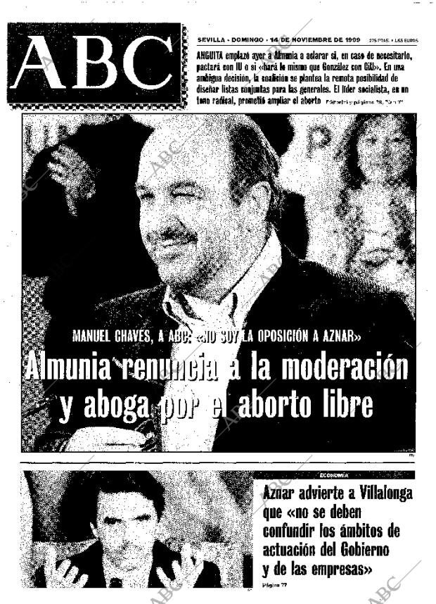 ABC SEVILLA 14-11-1999 página 1