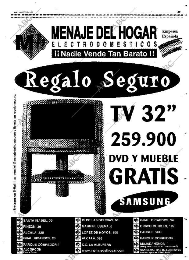 ABC MADRID 16-11-1999 página 131