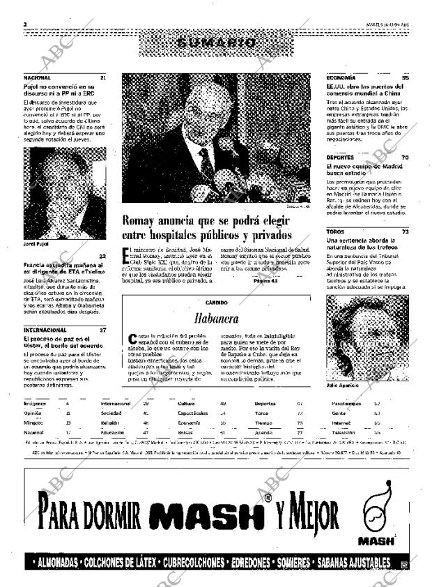 ABC MADRID 16-11-1999 página 2