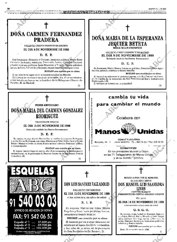 ABC MADRID 16-11-1999 página 78