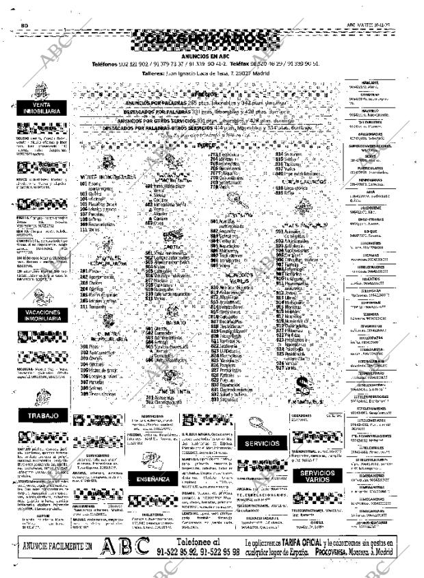 ABC MADRID 16-11-1999 página 80