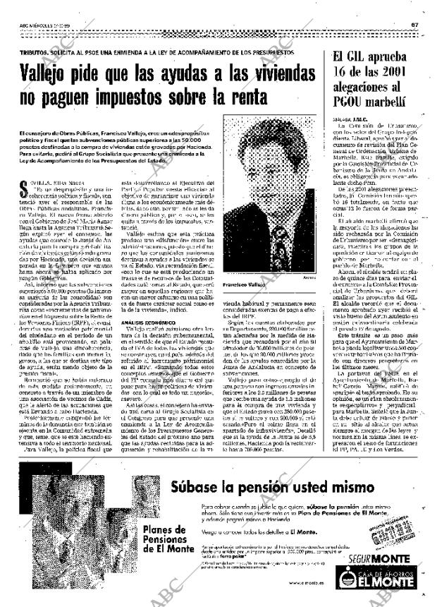 ABC SEVILLA 17-11-1999 página 67