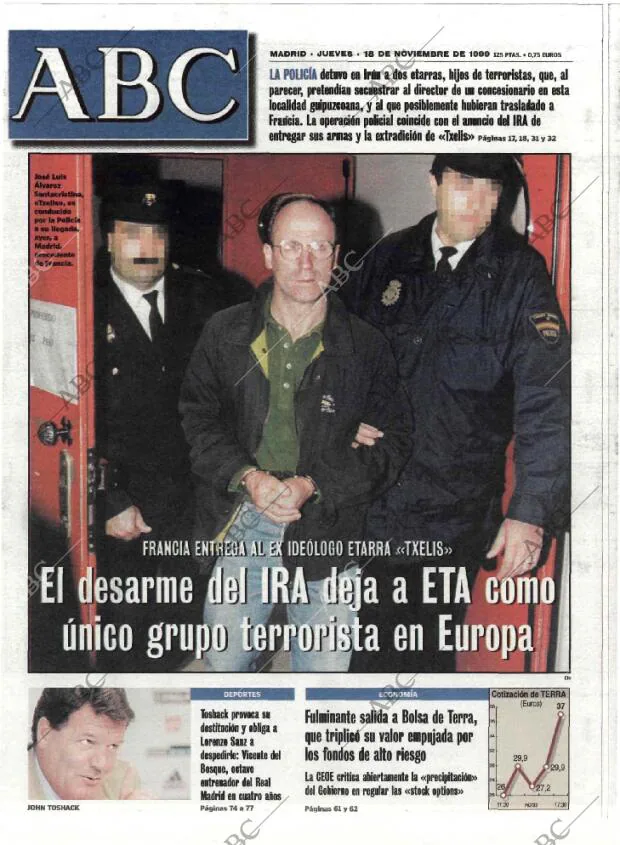 ABC MADRID 18-11-1999 página 1