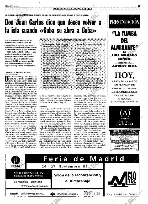 ABC MADRID 18-11-1999 página 33