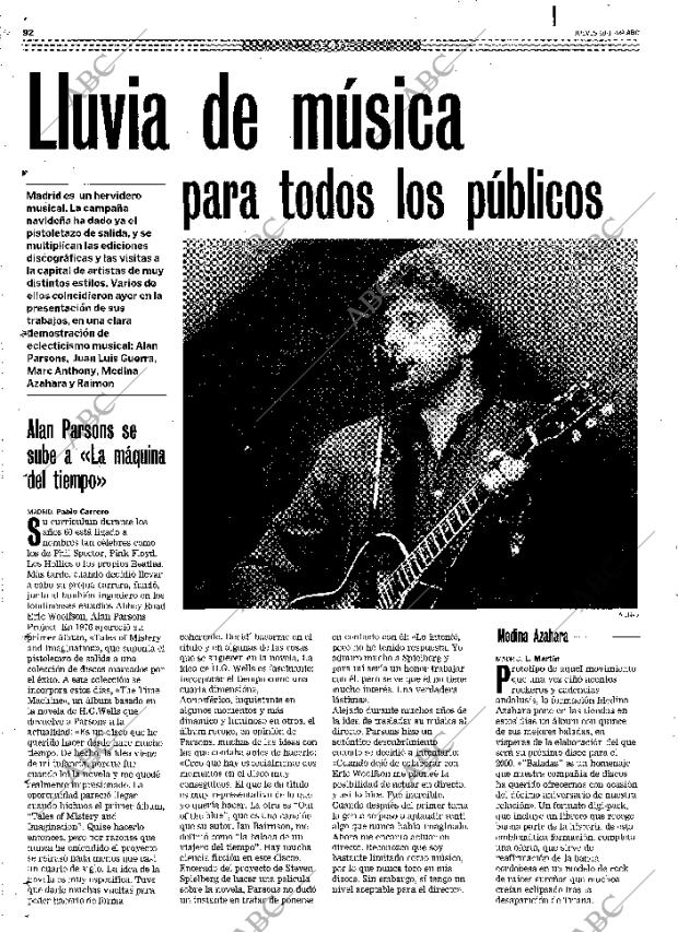 ABC MADRID 18-11-1999 página 92