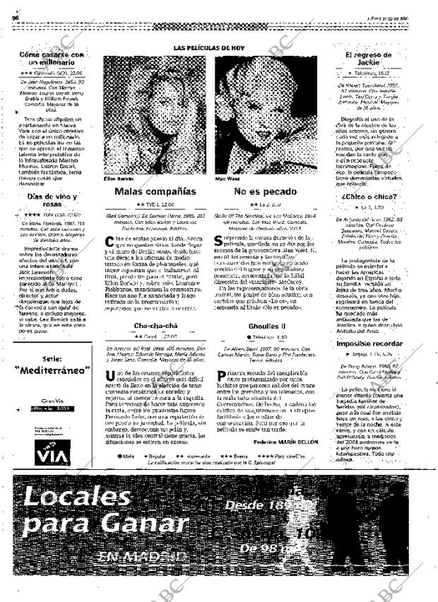 ABC MADRID 18-11-1999 página 96