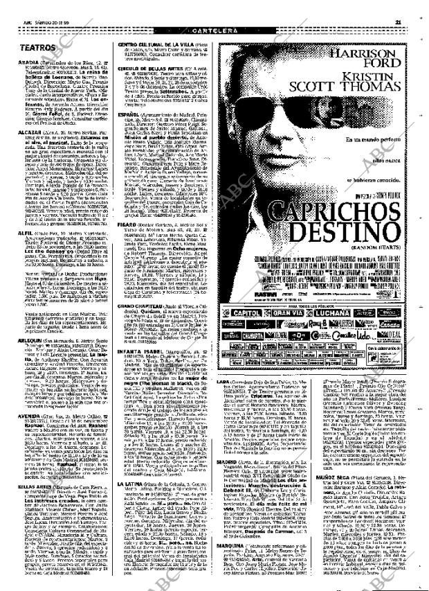 ABC MADRID 20-11-1999 página 109