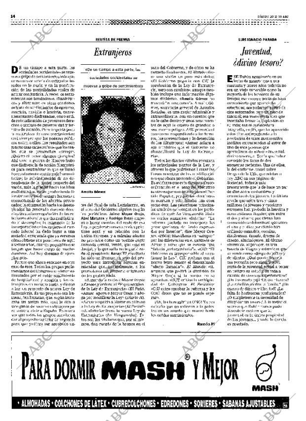 ABC MADRID 20-11-1999 página 14