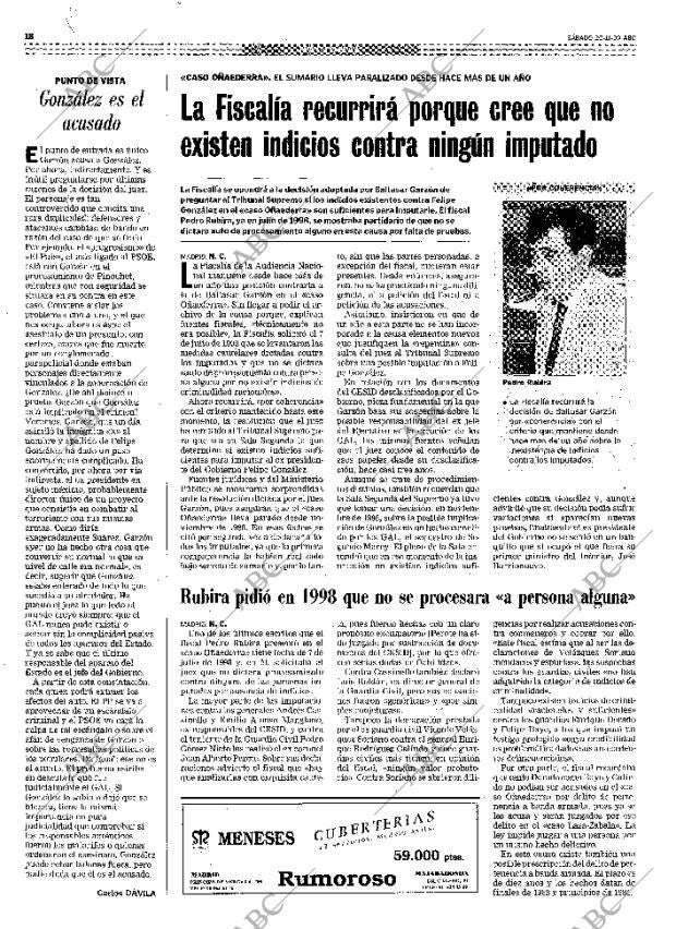 ABC MADRID 20-11-1999 página 18