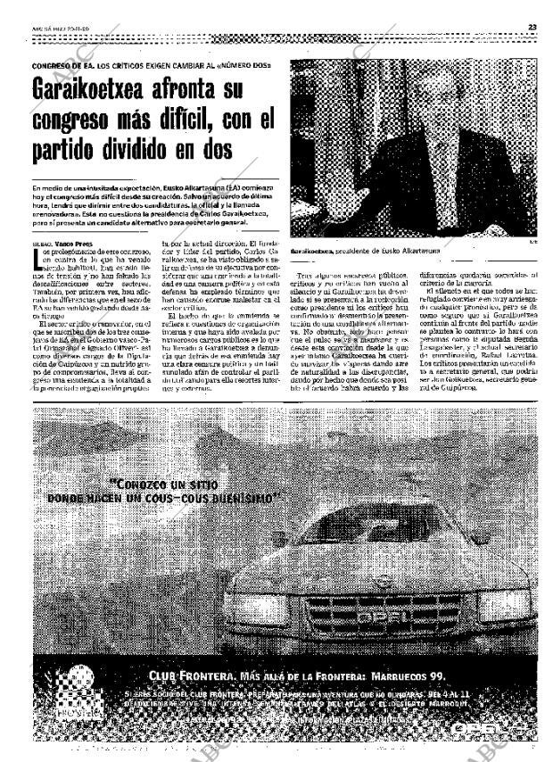 ABC MADRID 20-11-1999 página 23