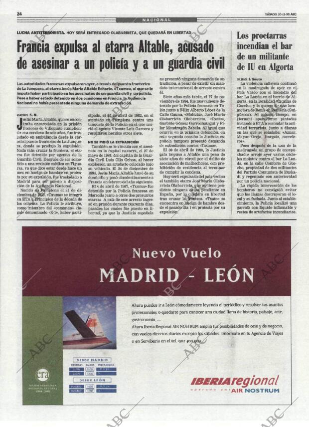 ABC MADRID 20-11-1999 página 24