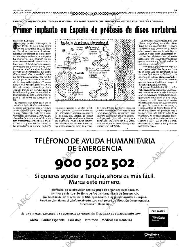 ABC MADRID 20-11-1999 página 39